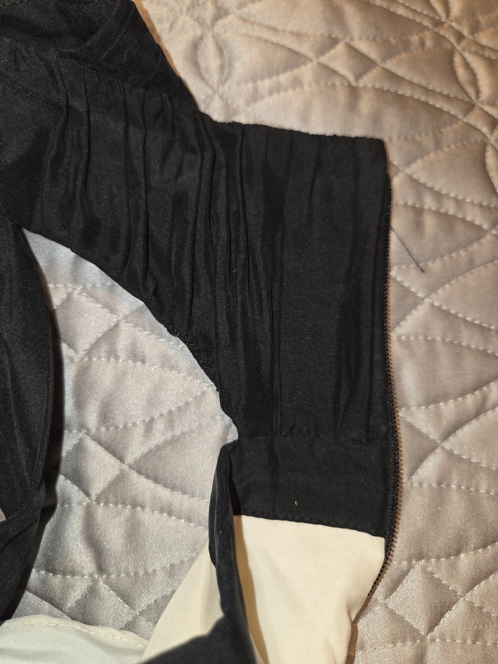 Bebe Black and Cream Tiered Lace Halter Dress - Picture 8 of 12